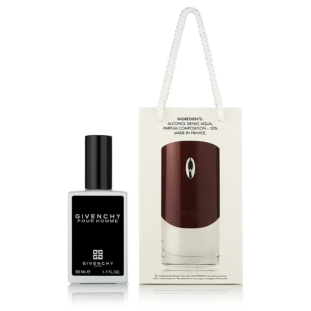 Парфумована вода Чоловіча Подарунок Givenchy Pour Homme Гівенчі Для Чоловіків сумочка 50мл