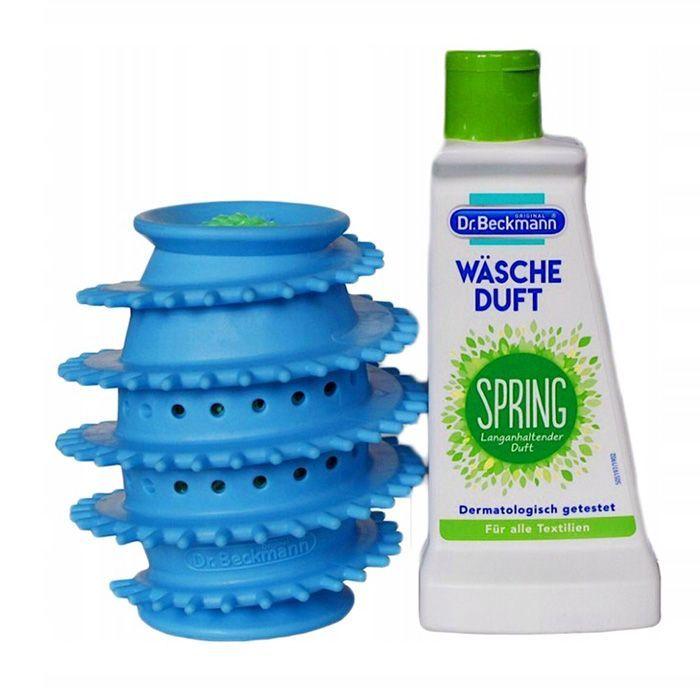Набір для Сушильних машин Кулька-сушарка та Ароматизатор Dr.Beckmann Trockner Ball+Wasche Duft Spring ополіскувач-парфум 50мл