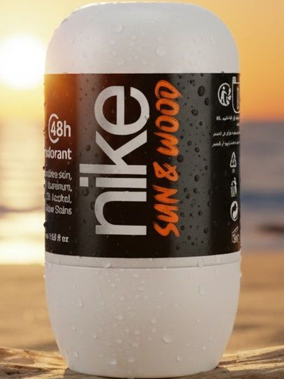 Дезодорант Шариковий Nike Man Sun&Wood 48H Deodorant Sensitive Roll‑On Найк Сонце та Дерево без алюмінію Рол-Он Сенсітів 50мл