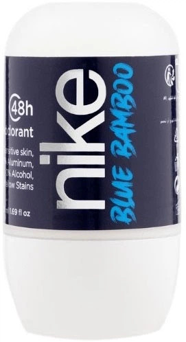 Дезодорант Шариковий Nike Man Blue Bamboo 48H Deodorant Sensitive Roll‑On Найк Синій Бамбук без алюмінію Рол-Он Сенсітів 50мл