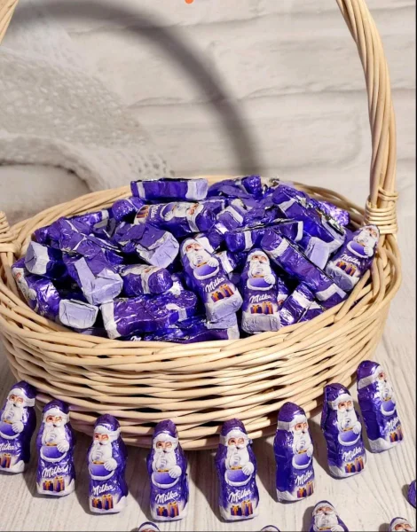 Шоколадні Миколайчики Milka вагові 110шт - 1