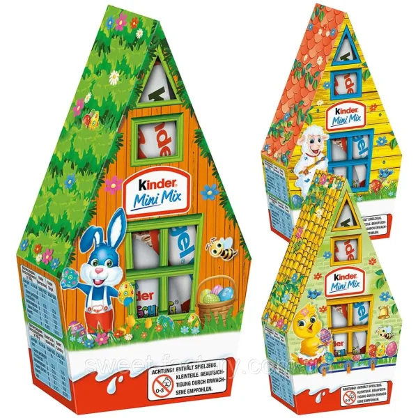 Пасхальний  Kinder набір солодощів  kinder mini mix haus 76g - 1