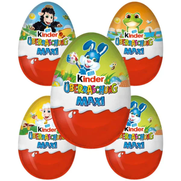 Яйце шоколадне з іграшкою Kinder Surprise Uberraschung Easter Maxi Bunny Кіндер сюрприз Зайчик 100г - 2