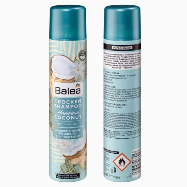 Сухий шампунь Balea з ароматом кокоса trockenshampoo 200мл - 1