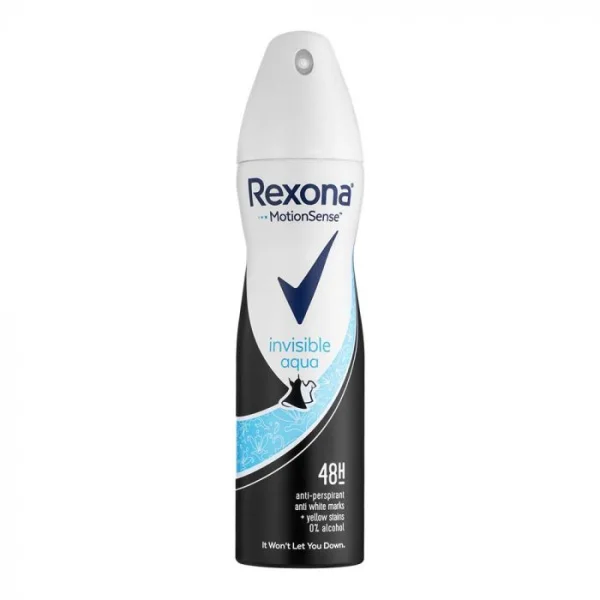 Жіночий аерозольний антиперспірант Rexona invisible aqua 150мл - 1