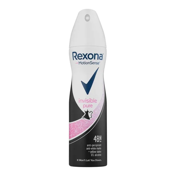 Жіночий аерозольний антиперспірант Rexona invisible pure 150мл - 1