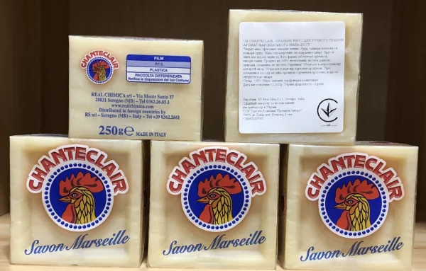 Універсальний плямовивідник твердий Chante Сlair Savon Marseille Шантеклер Марсельське мило кусковий 250г - 2