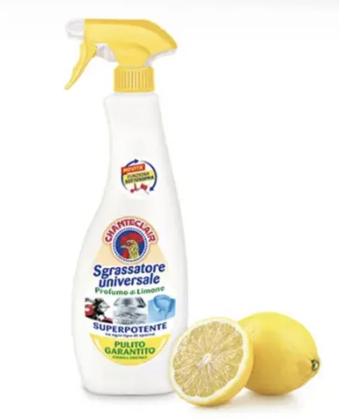 Запаска Універсальний знежирювач ChanteClair Sgrassatore Universale Limone Superprotente Шантеклер Лимон без Розпилювача 600мл - 2