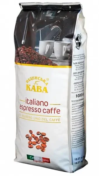 Кава в зернах Віденська кава espresso italiano caffe 1кг - 1
