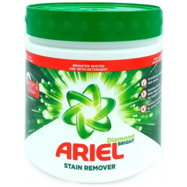 Плямовивідник відбілювач Ariel diamond bright порошок для білого 500г - 1