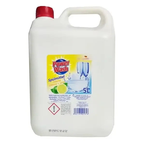 Рідина для миття посуд Power Wash з приємними нотками лимона і лайма power wash zitrone + lime 5 л. - 1