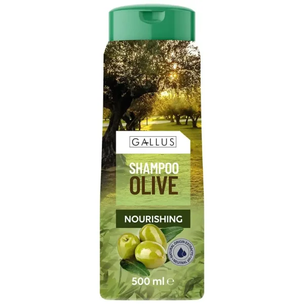 Шампунь для волосся Gallus olive nurishing 500мл - 1