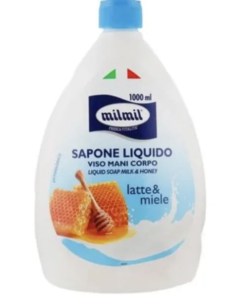 Рідке мило MilMil Milk & Honey без дозатора Запаска 1000мл - 1