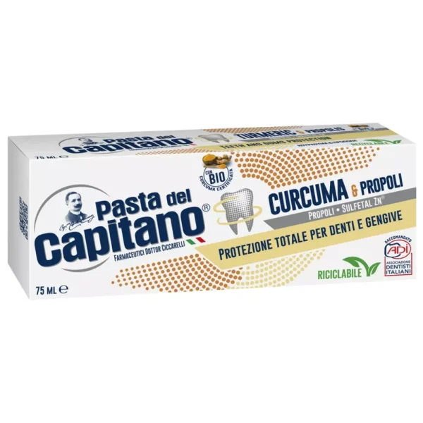 Зубна паста Pasta del Capitano з куркумою та прополісом 75мл - 1