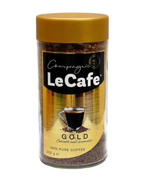 Кава розчинна Le Cafe gold Ле Кафе Голд сублімована Скло 200г - 1