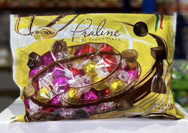 Цукерки шоколадні Socado Praline Di Cioccolato Gold праліне Асорті золоті 1000г - 2