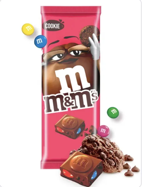 Шоколад молочний M&M з m&m's і шоколадним печивом m&m's cookie 165 г великобританія - 1