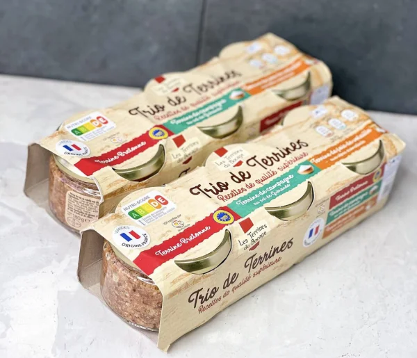 Набір французьких террінів Les Terrines du Bocage  3 x 180г - 1