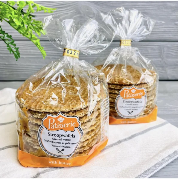 Голландські вафлі солодкі Patisserie Stroopwafels Caramel карамель 10шт 400г - 1