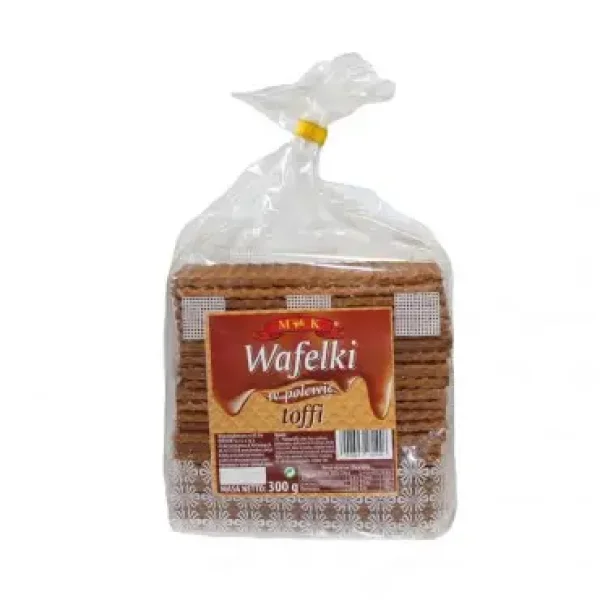 Вафлі глазуровані M&K Wafelky Toffi тоффі 300г - 2