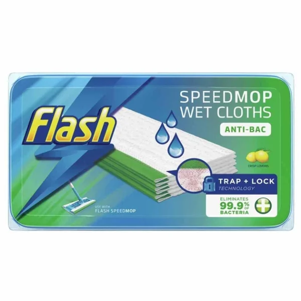Вологі серветки запаски Flash до швабри для прибирання дому зі свіжим ароматом speedmop wet 24шт - 1