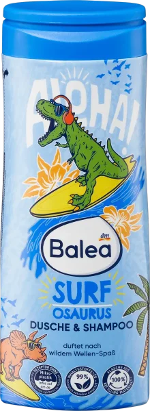 Дитячий гель для душу Balea surfosaurus 300мл - 1