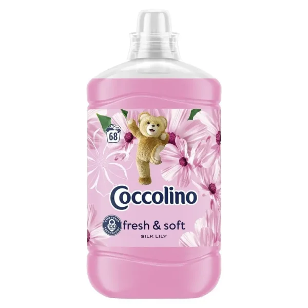 Ополіскувач для білизни Coccolino Fresh&Soft Silk Lily Коколіно Кондиціонер Свіжість та Мякість Шовкова Лілія 68прань 1700мл - 1