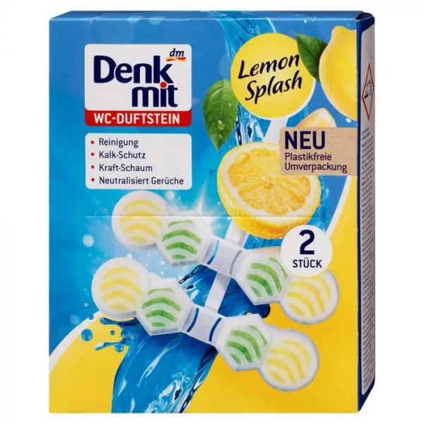 Підвіска для унітазу Denkmit multi active lemon splash 2шт - 1