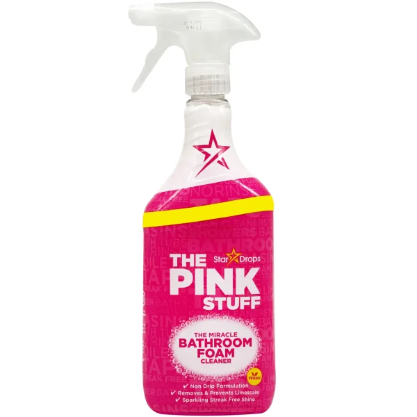 Піна для чищення ванни Спрей Star Drops The Pink Stuff Miracle Bathroom Foam Cleaner Пінк стаф 750мл - 1
