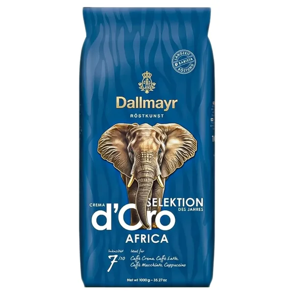 Кава в зернах Dallmayr crema doro selektion des jahres africa 1кг - 1