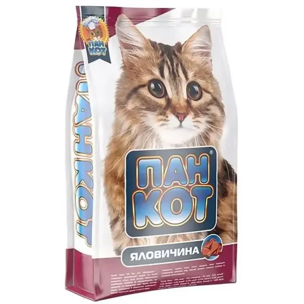 Сухий корм Пан Кот зі смаком яловичини 10кг - 1