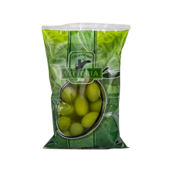 Оливки Vittoria olive verdi dolci giganti (зелені великі) 500г - 1