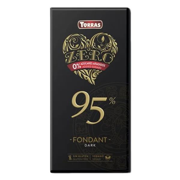 Шоколад Torras екстра чорний 95% 100г - 1