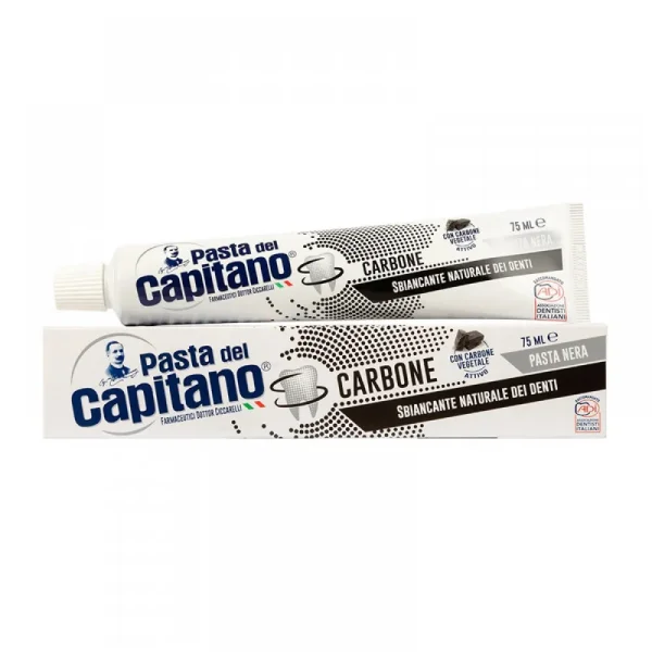 Зубна паста Pasta del Capitano carbone з вугіллям щоденний догляд 75мл - 1