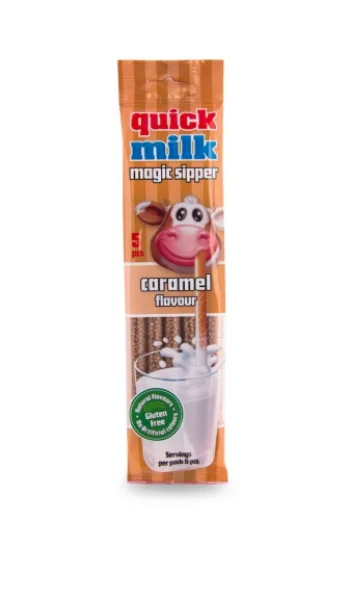 Трубочки для молока Felfoldi Quick Milk з смаком карамелі 30г - 1