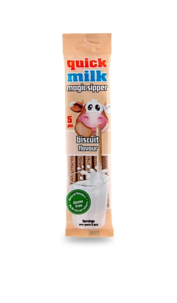 Трубочки для молока Felfoldi Quick Milk з смаком бісквіту 30г - 1