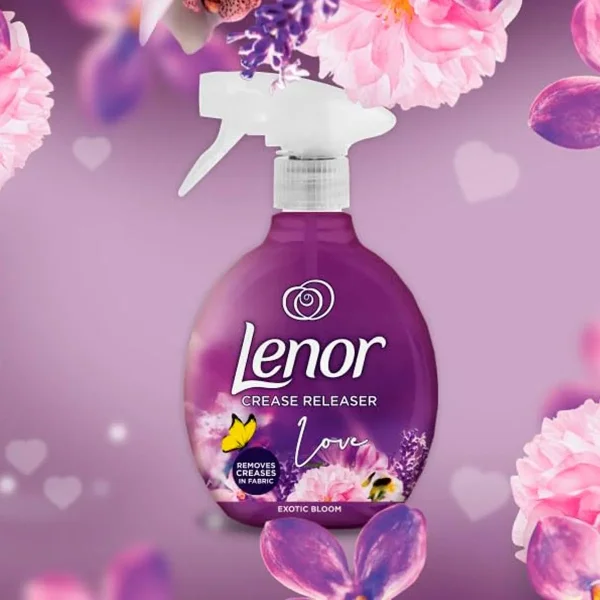 Спрей для розгладження складок на одязі Lenor Crease Releaser Exotic Bloom 500мл - 1