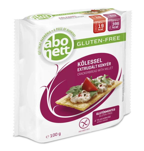 Хлібці з пшоном Abonett Gluten Free без глютену 100г - 1