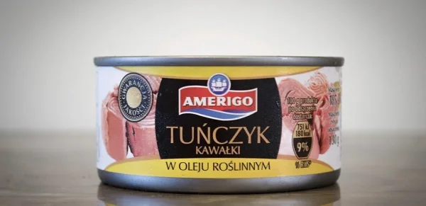 Тунець у рослинній олії Amerigo tunczyk kawalki 185г - 1