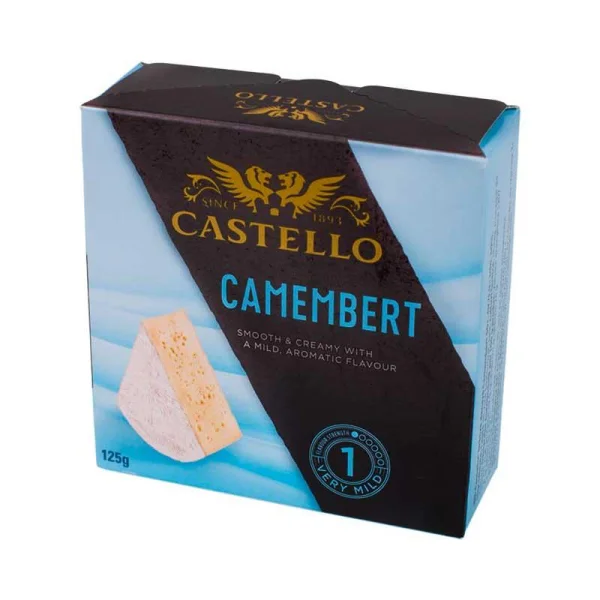 Сир Камамбер з цвіллю Castello Camembert Smooth&Creamy з м'яким ароматним смаком 125г - 1
