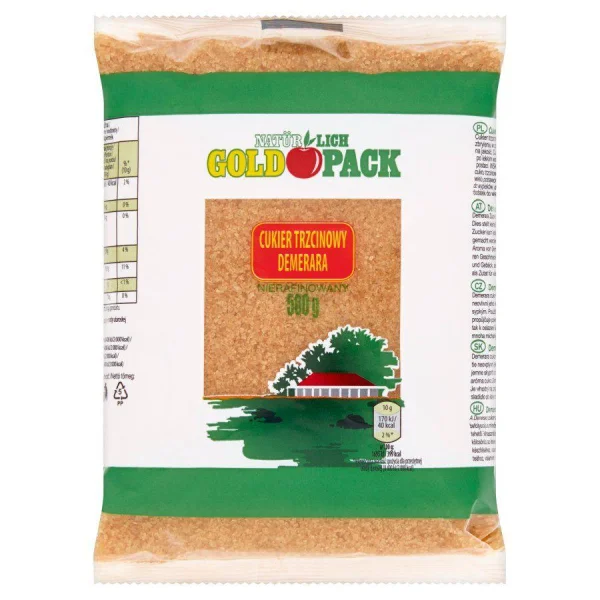 Цукор тростинний Gold Pack 500г - 1
