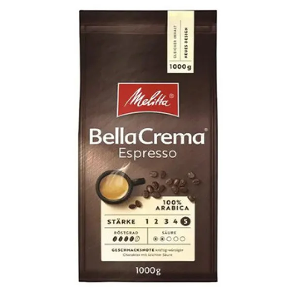 Кава в зернах Melitta bella crema espresso 1кг - 1