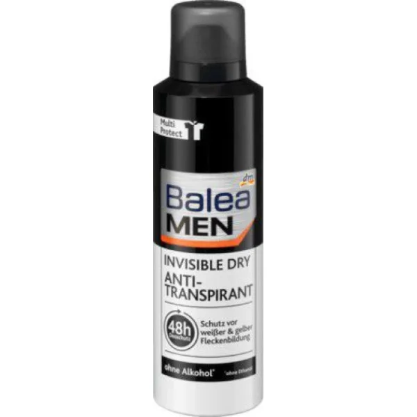 Дезодорант Balea invisible dry antitranspirant невидимий захист спрей 200мл - 1