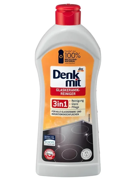 Крем для чищення поверхонь Denkmit glaskeramik reiniger 3in1 300мл - 1