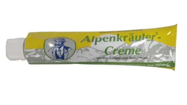 Крем емульсія Alpa Alpenkräuter creme з екстрактом коноплі для суглобів 200мл - 1