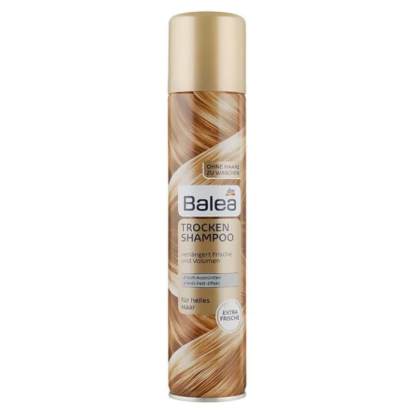 Сухий шампунь Balea trockenshampoo helles haar для світлого волосся 200мл - 1