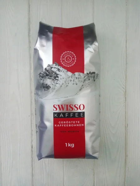 Кава в зернах Swisso kaffee gerostete kaffeebohnen 1кг - 1