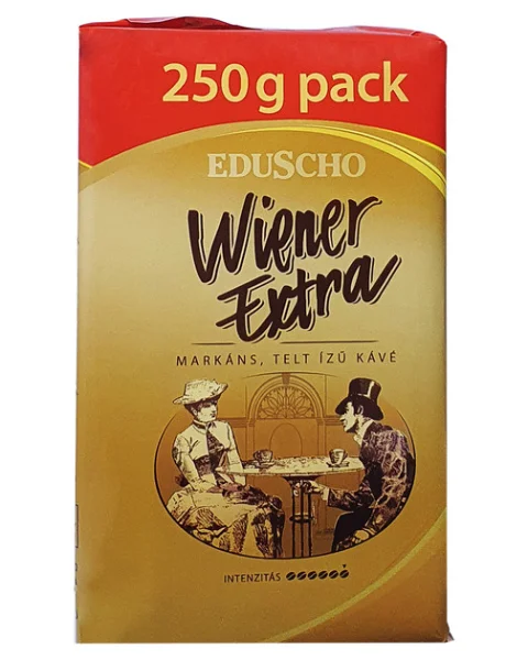 Кава мелена Eduscho Wiener Extra Ground Coffee 100% Робуста Едушо Війнер Екстра Вакуум пакет 250г - 2