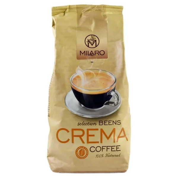 Кава в зернах Milaro Crema Coffee 100% Natural Selection beens Міларо селекшин купаж Арабіки та Робусти 1кг - 1