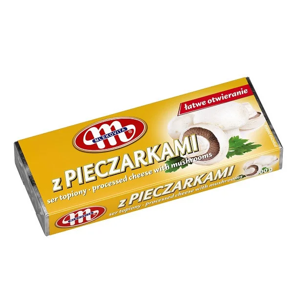 Сир Mlekovita z pieczarkami плавлений з шампіньонами 100г - 1